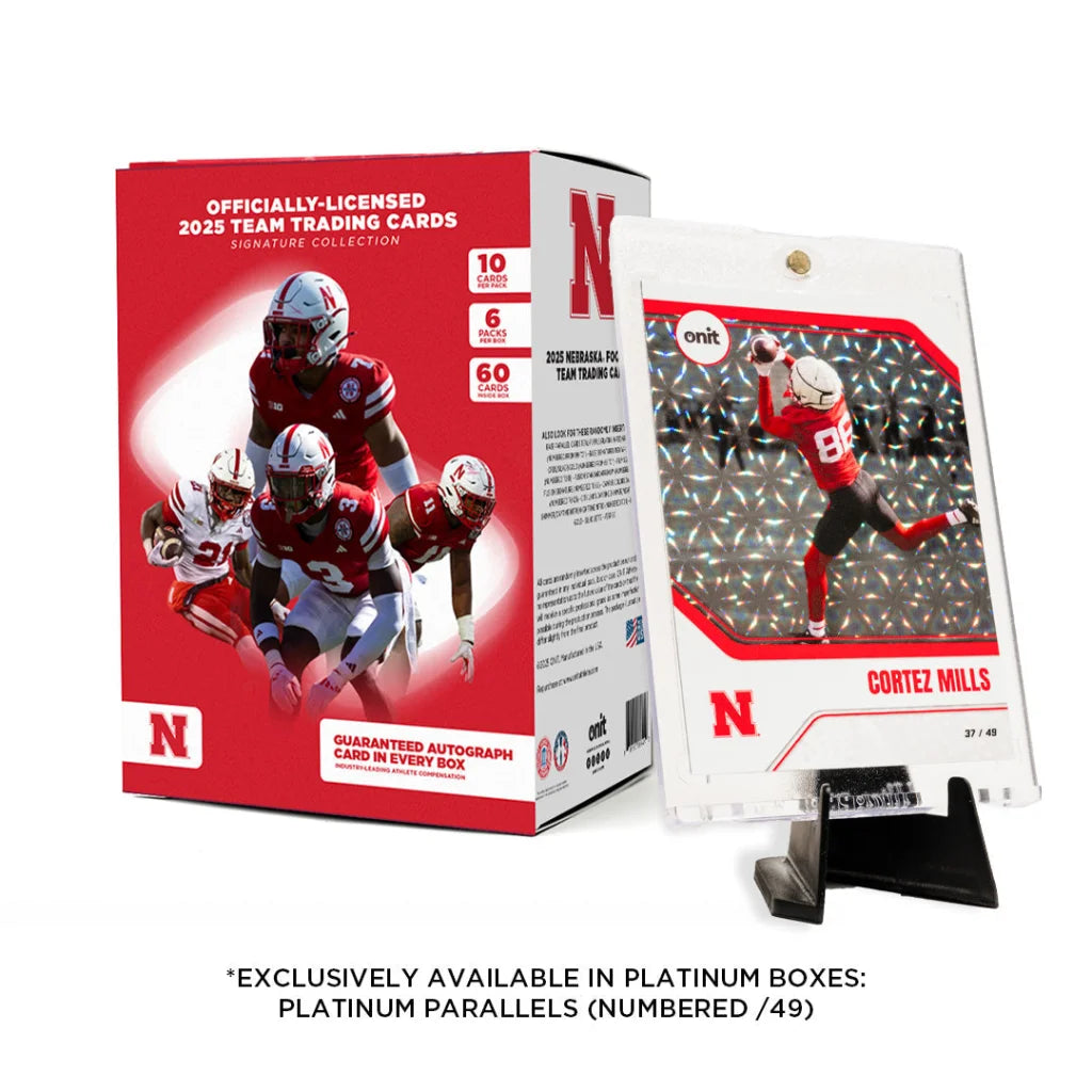Nebraska Football Platinum Box with Guaranteed Autograph Cards