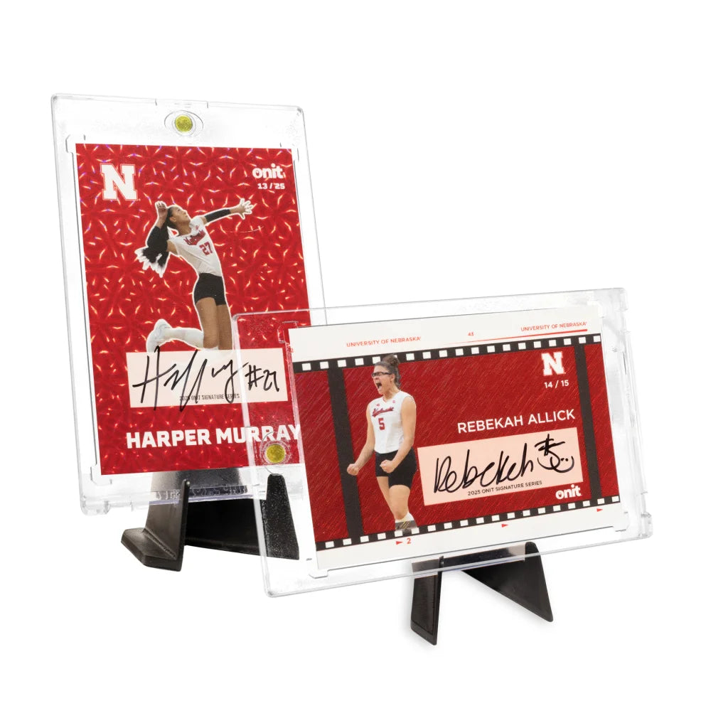 Nebraska Volleyball autographed trading cards single pack