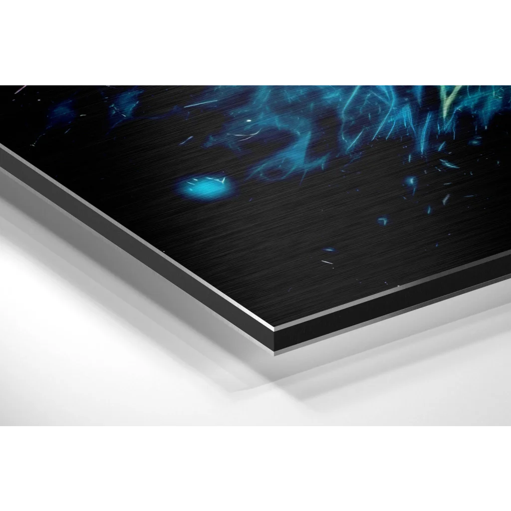 Cosmic Explosion Brushed Aluminium Dibond Wall Art | Glass Wall Art Print | vintageantiquesgifts.com