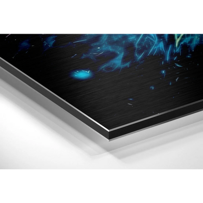 Cosmic Explosion Brushed Aluminium Dibond Wall Art | Glass Wall Art Print | vintageantiquesgifts.com