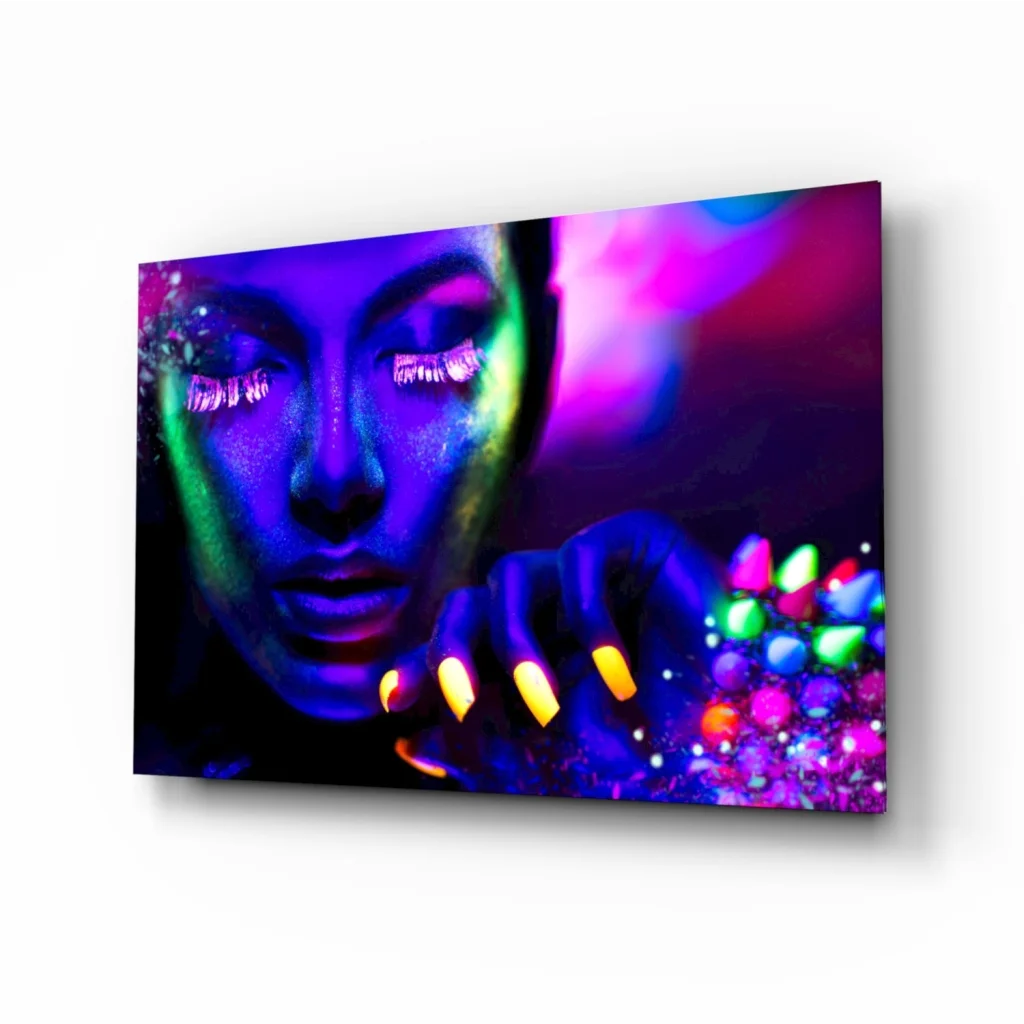 Neon UV Glow Portrait Canvas Wall Art | Insigneart USA | vintageantiquesgifts.com