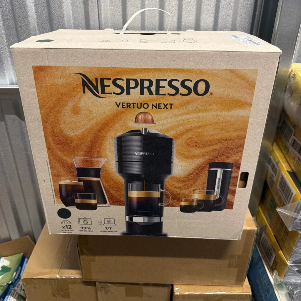 Nespresso GCV1 Vertuo Next black coffee machine in original packaging