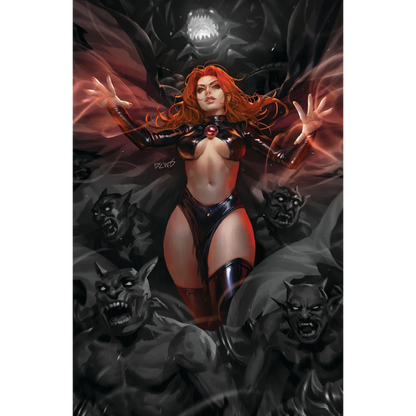 Derrick Chew Exclusive New Mutants 25 Variant Cover with powerful sorceress art featuring Vita Ayala and Rod Reis