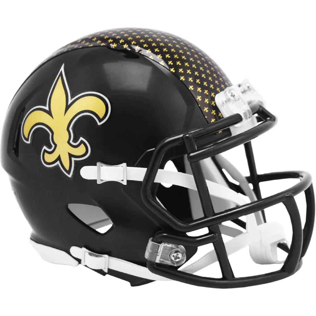 New Orleans Saints Alternate Speed Mini Helmet 2022 | Creative Sports | vintageantiquesgifts.com