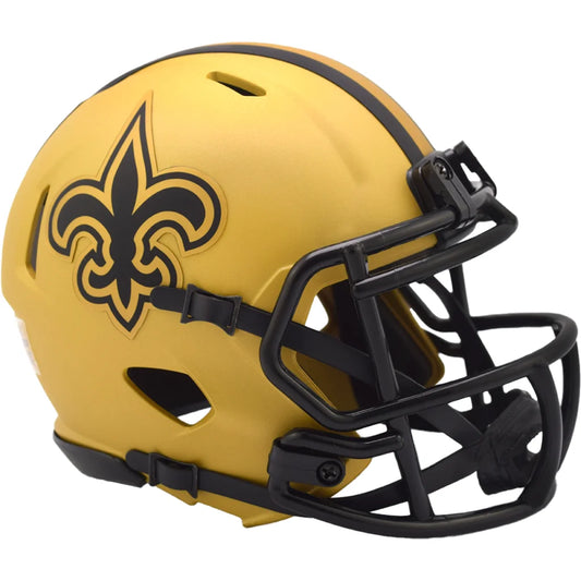 New Orleans Saints Rave Speed Mini Football Helmet Features Gold | Creative Sports | vintageantiquesgifts.com