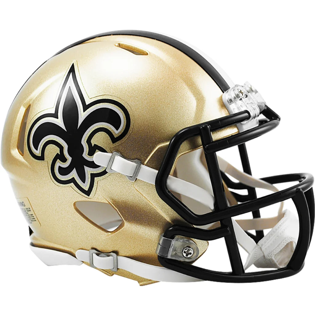 New Orleans Saints Riddell Speed Mini Football Helmet