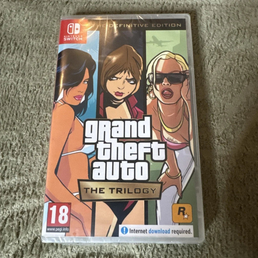 NEW PAL Grand Theft Auto Trilogy Nintendo Switch game case