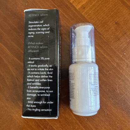 Sealed box Resurface Shani Darden Retinol Reform white pump serum bottle