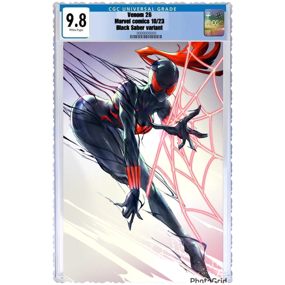 Graded Comic Book featuring Black and Red Spider-Woman Suit from NEW VISION OF TOXIN