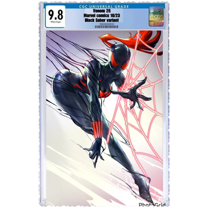 Graded Comic Book featuring Black and Red Spider-Woman Suit from NEW VISION OF TOXIN