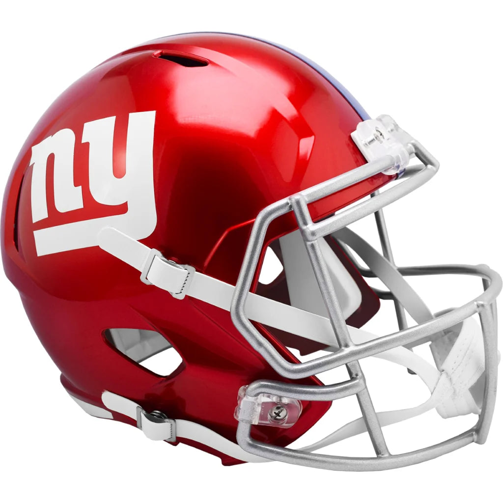 New York Giants Flash Chrome Full Size Replica Helmet | Creative Sports | vintageantiquesgifts.com