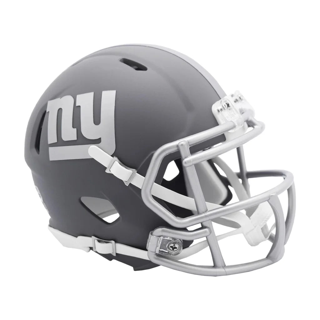 New York Giants Matte Black Speed Mini Helmet Slate Edition | Creative Sports | vintageantiquesgifts.com