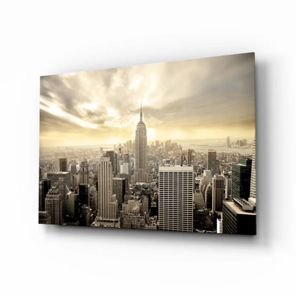 Vintage NYC Empire State Building Sepia Wall Art Canvas | Insigneart USA | vintageantiquesgifts.com