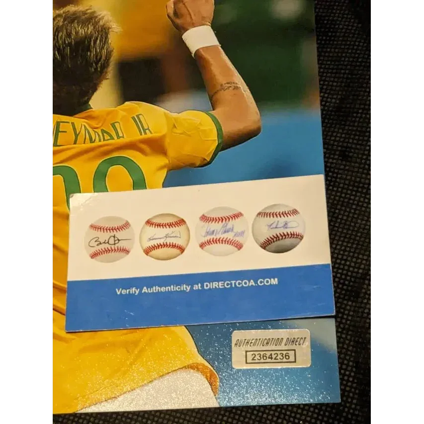 Autographed baseballs with authentication for Neymar Da Silva Brazil rare signed memorabilia