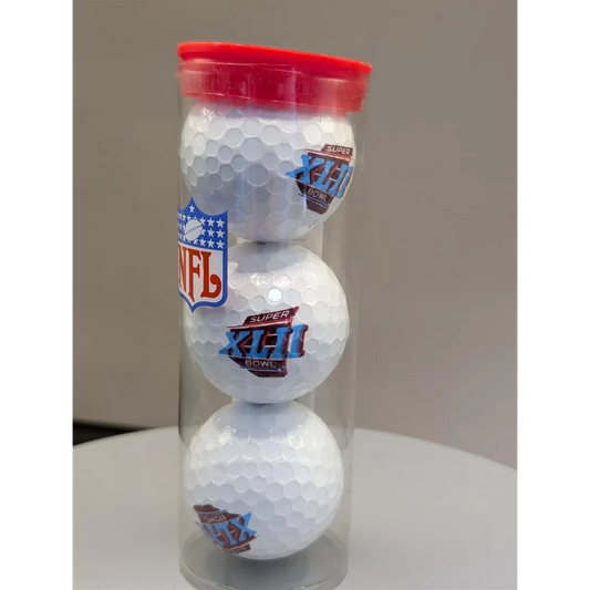 NFL Super Bowl XLIII Golf Balls Tube Set | Creative Sports | vintageantiquesgifts.com