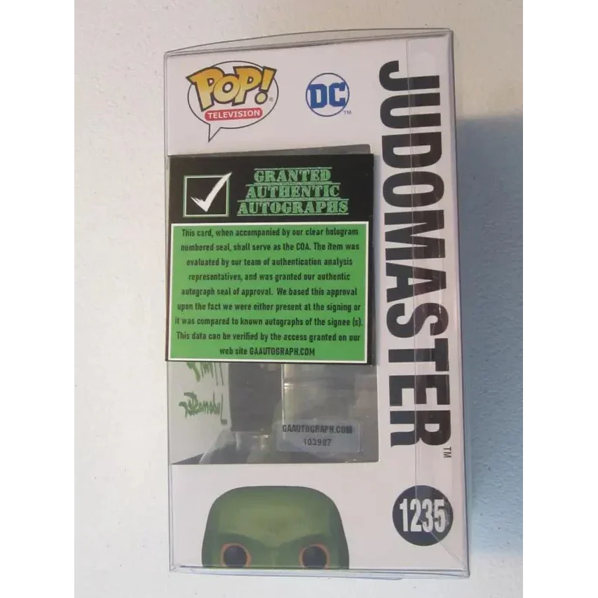 Funko Pop Judomaster figure with Nhut Le signed autograph and COA collectible