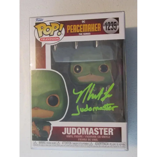 Nhut Le signed Funko Pop Judomaster figure with COA from Peacemaker series