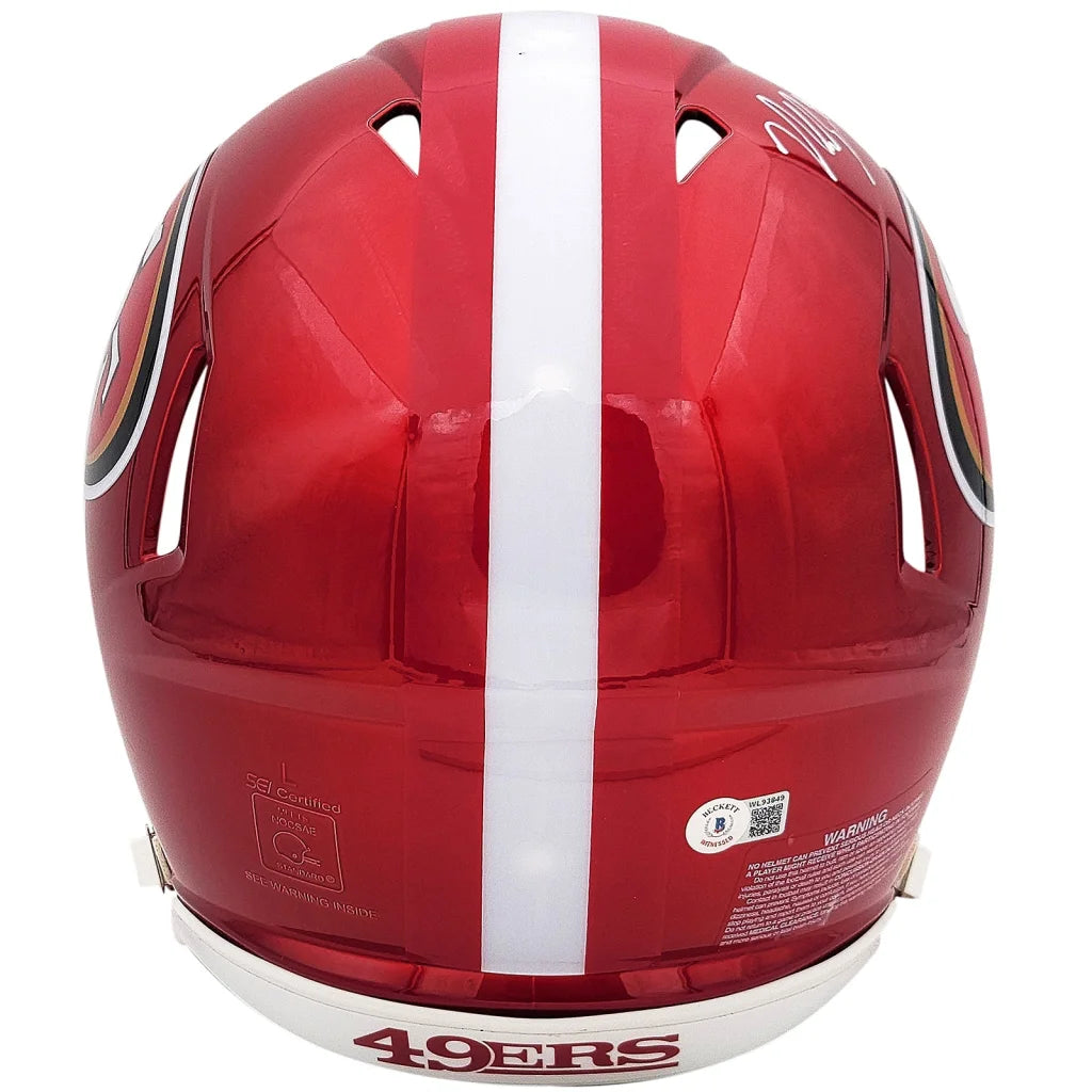 Nick Bosa autographed San Francisco 49ers flash alternate replica helmet
