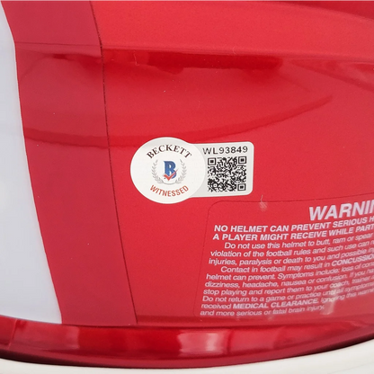 Nick Bosa autographed San Francisco 49ers Flash Alternate replica helmet with Beckett sticker