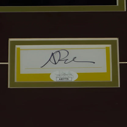 Nick Offerman and Amy Poehler autographed Parks and Recreation deluxe framed piece