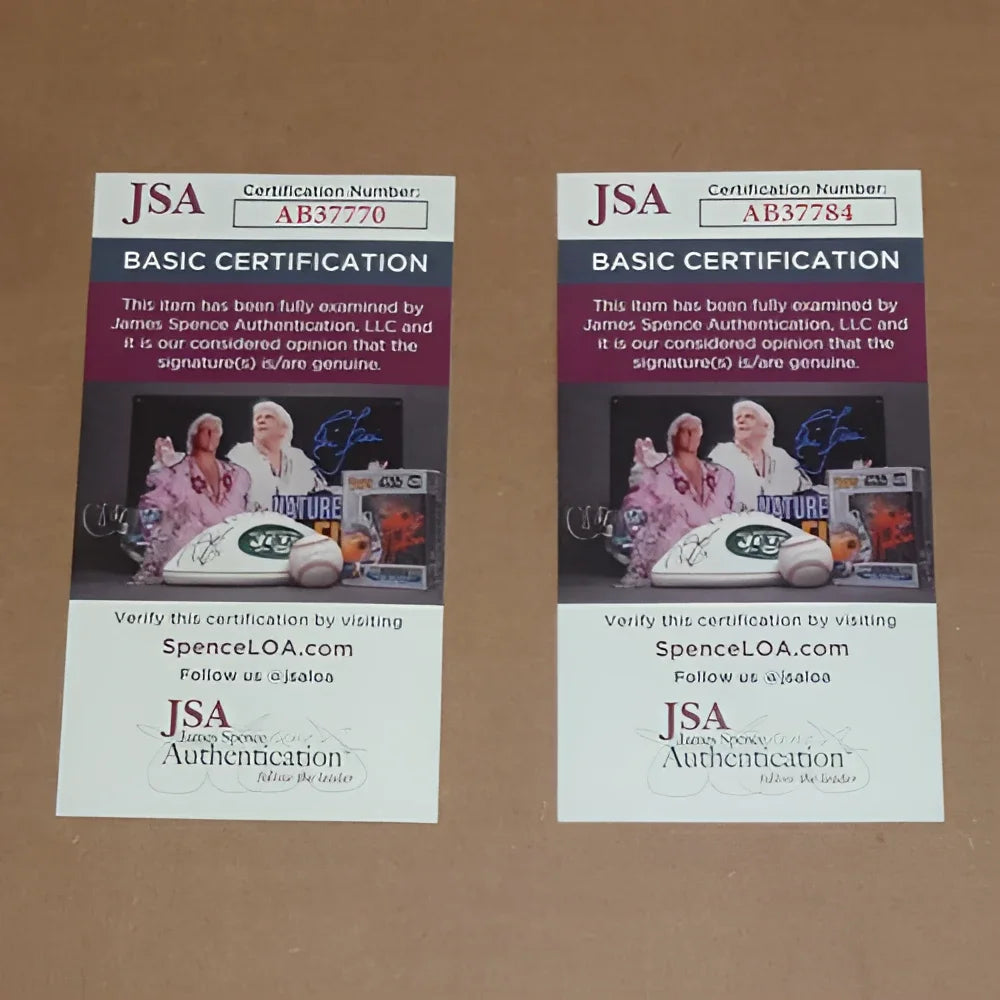 Nick Offerman and Amy Poehler autographed deluxe framed Parks and Recreation piece with JSA certification cards