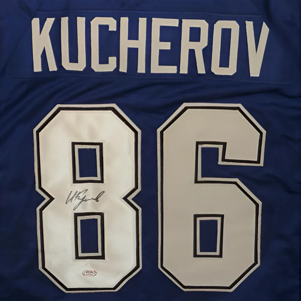Nikita Kucherov autographed Tampa Bay Lightning blue jersey #86