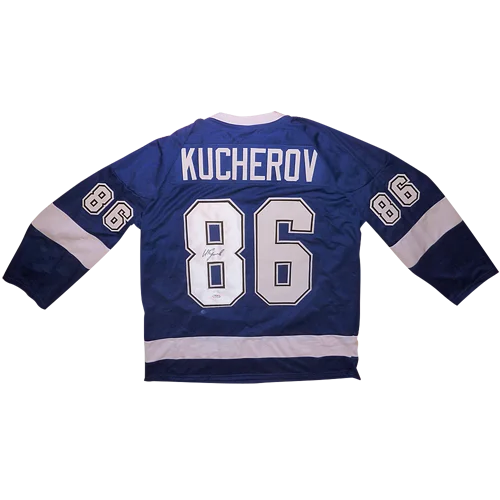 Nikita Kucherov autographed Tampa Bay Lightning blue jersey #86