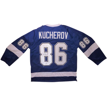 Nikita Kucherov autographed Tampa Bay Lightning blue jersey #86