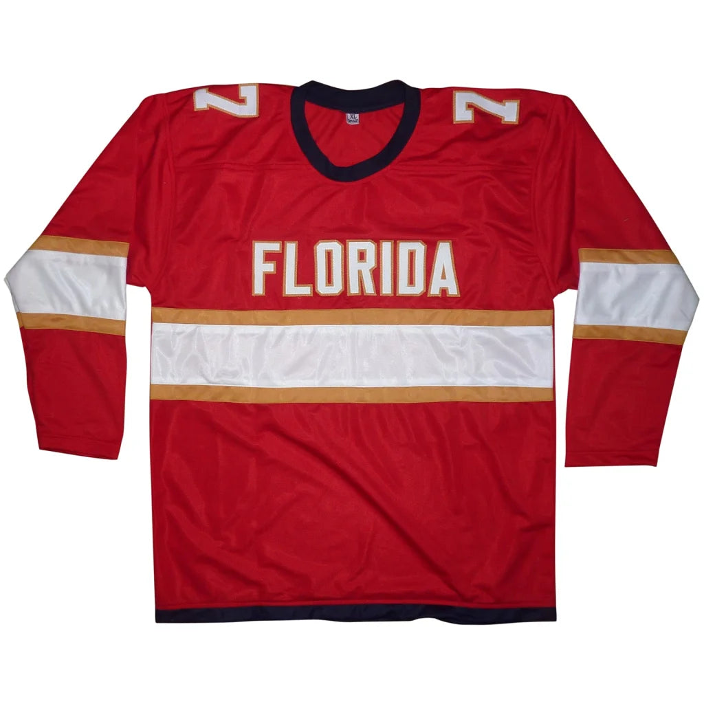 Niko Mikkola autographed custom hockey jersey red with number 77