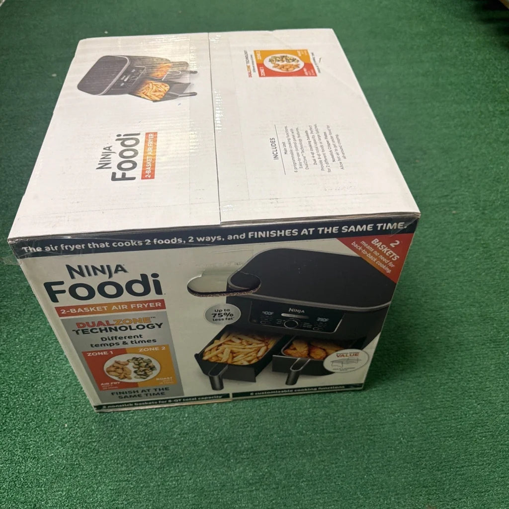 Black Ninja Foodi 8-qt. 2-Basket Air Fryer with DualZone Technology