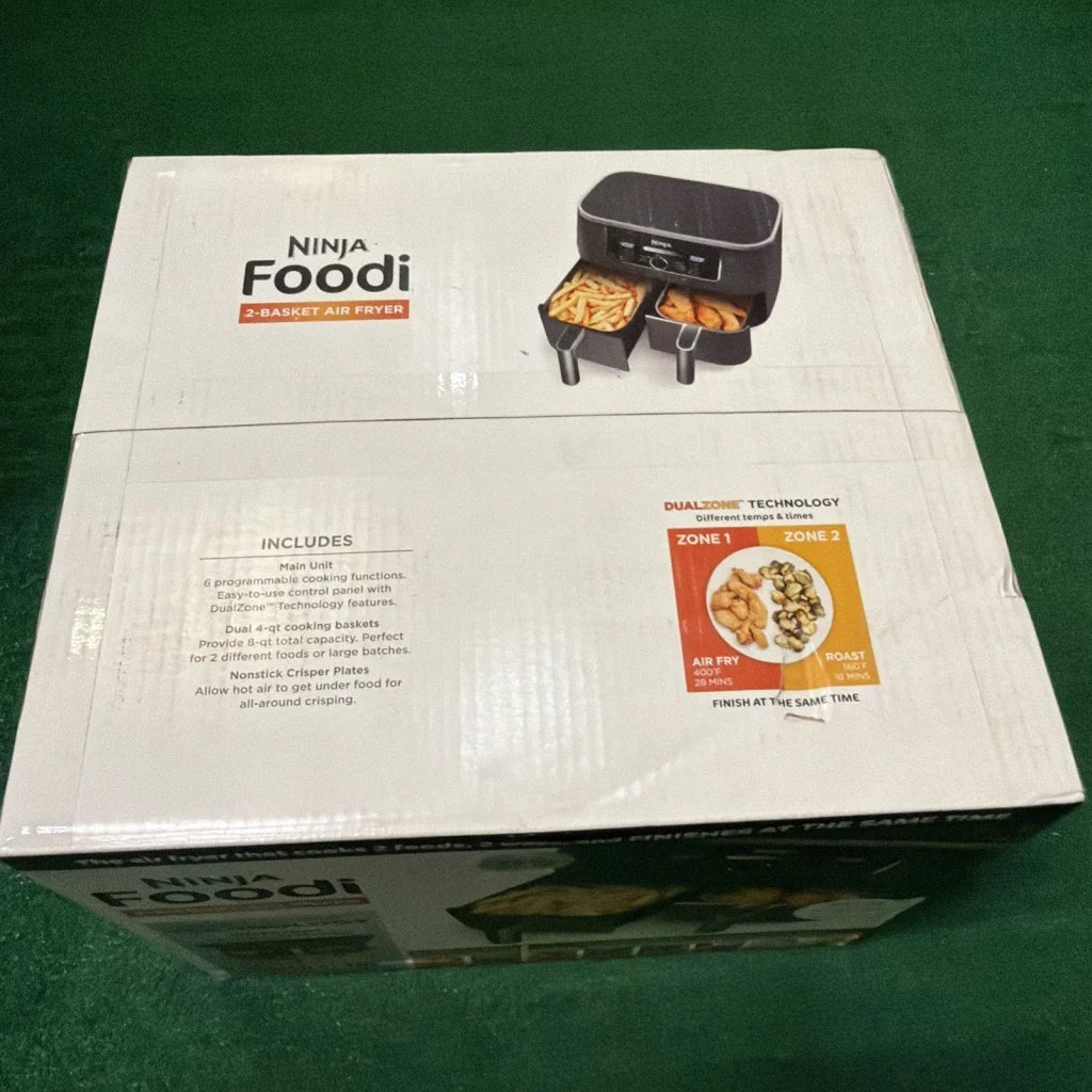 Black Ninja Foodi 2-basket air fryer with DualZone technology