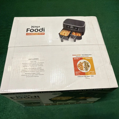 Black Ninja Foodi 2-basket air fryer with DualZone technology