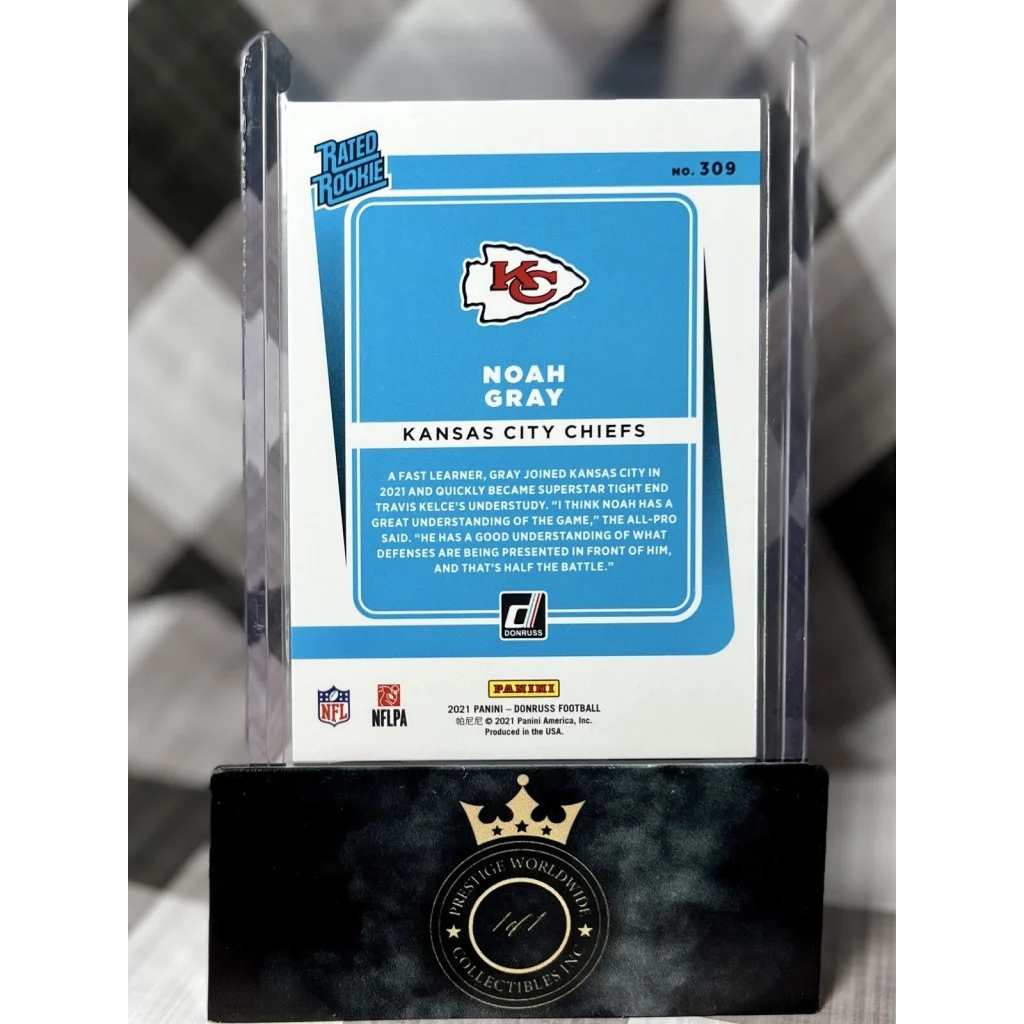 Noah Gray 2017 Panini Prestige Purple Rookie Card from Prestige Worldwide Collectibles