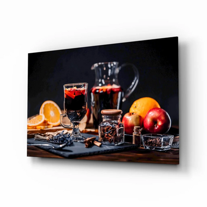 Spiced Wine Glass Wall Art Canvas Print | Insigneart USA | vintageantiquesgifts.com