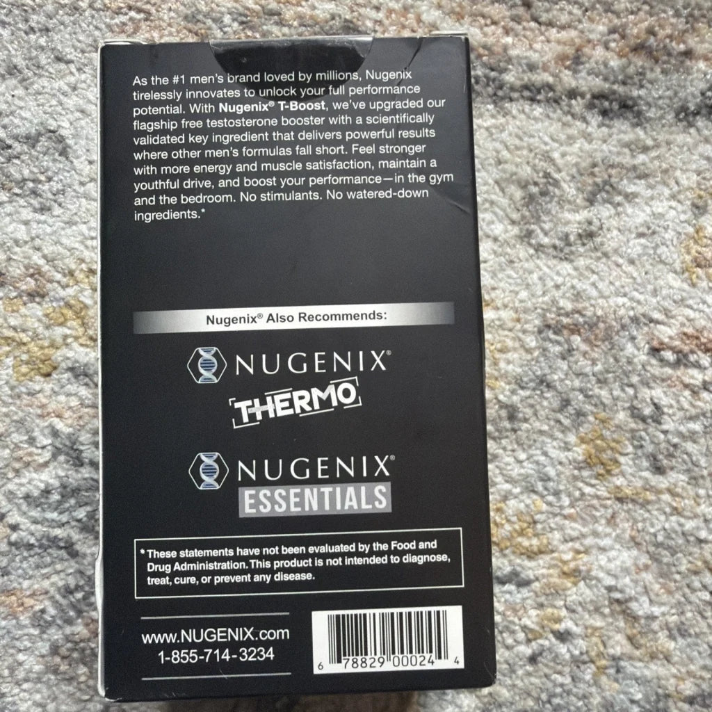 Nugenix T Boost black box, free testosterone booster supplement for men