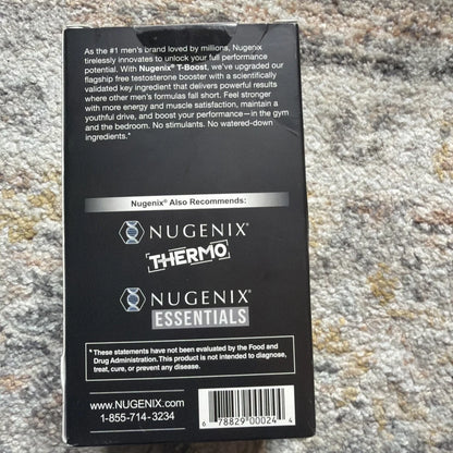 Nugenix T Boost black box, free testosterone booster supplement for men