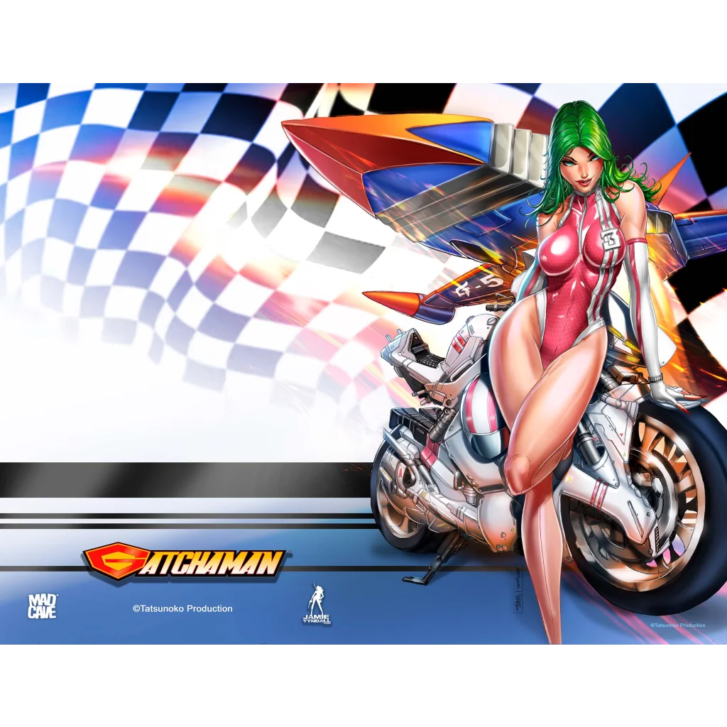 NYCC Gatchaman virgin swim wraparound futuristic motorcycle