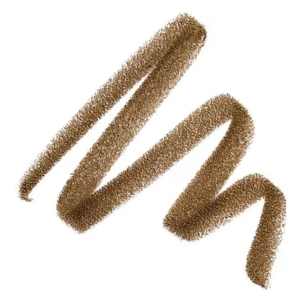 NYX Precision Brow Pencil Taupe with shimmering gold glittery swirling line