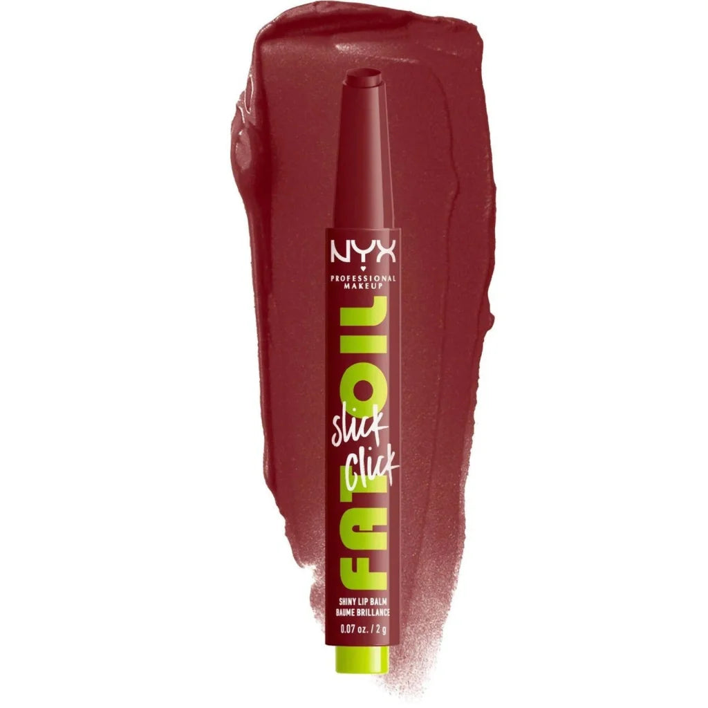 Nyx Slick Chick Fat Oil Slick Chick shimmery lip balm in sleek tube