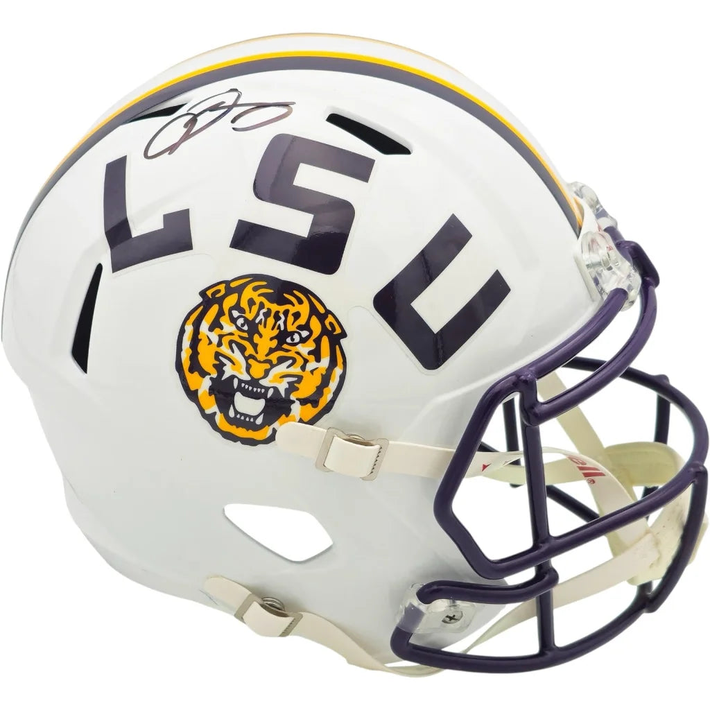 Odell Beckham Jr. autographed LSU Louisiana State Tigers replica helmet