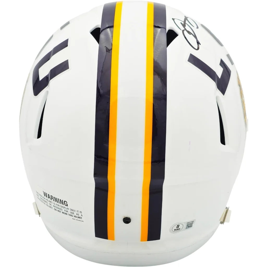 Odell Beckham Jr. autographed LSU Louisiana State Tigers replica helmet