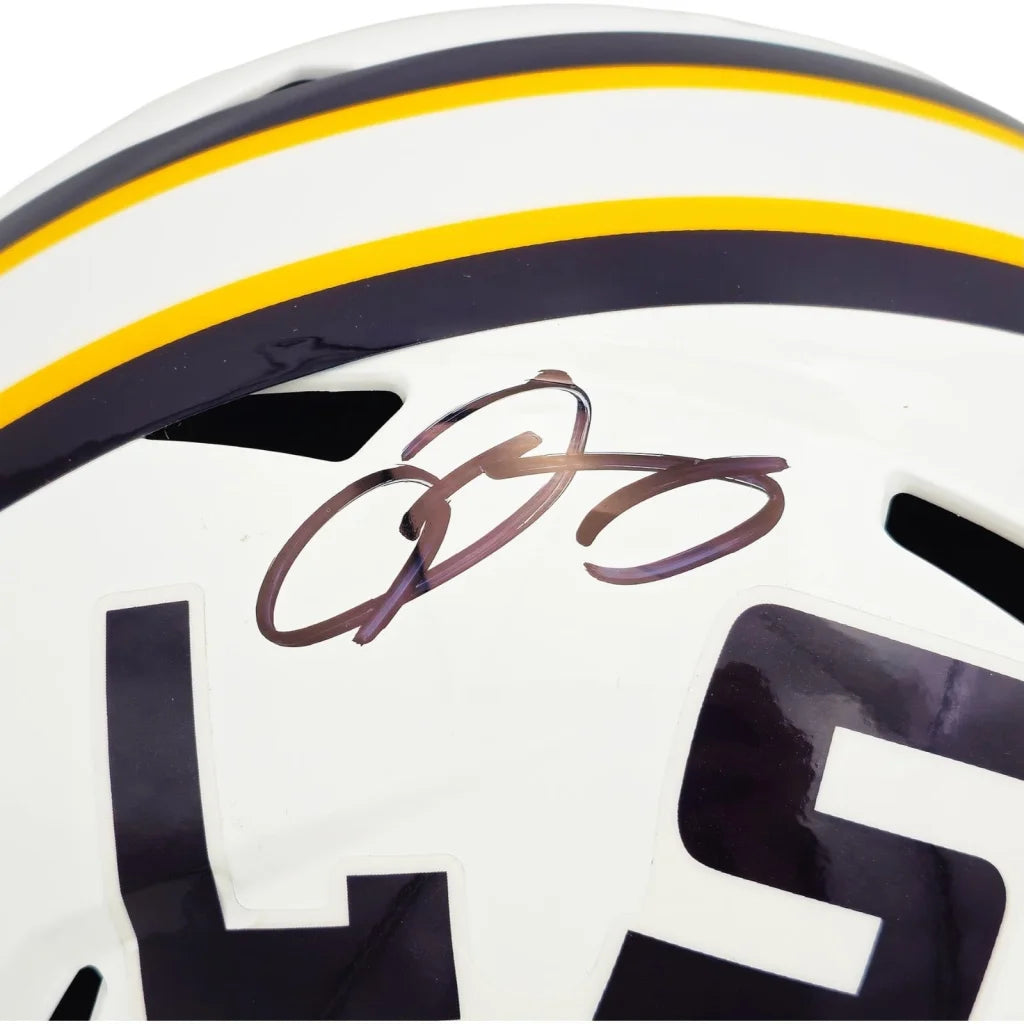 Odell Beckham Jr. autographed LSU Louisiana State Tigers replica helmet