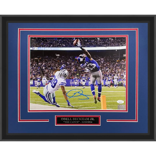 Odell Beckham Jr. signed New York Giants deluxe framed 11x14 photo
