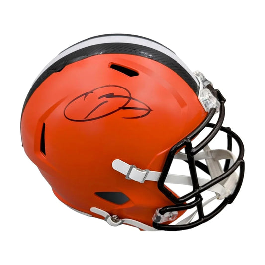 Odell Beckham Signed Full Size Speed Helmet Browns Colors | Creative Sports | vintageantiquesgifts.com