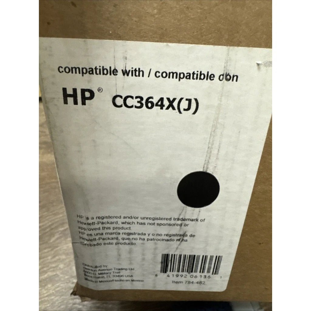 Office Depot toner cartridge for HP CC364X(J) white box with barcode