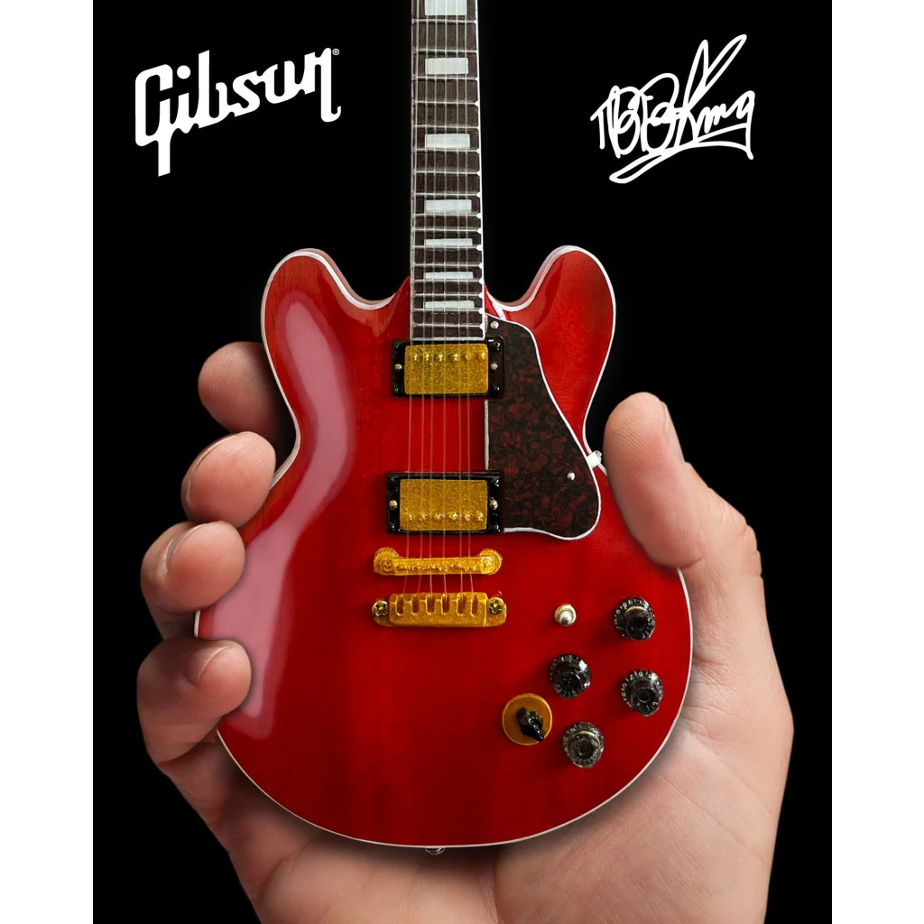 Cherry red BB King Lucille guitar model by Axe Heaven®, officially licensed
