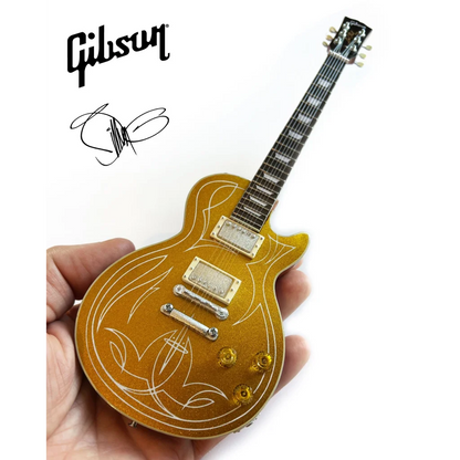 Billy F Gibbons officially licensed Axe Heaven gold top mini guitar