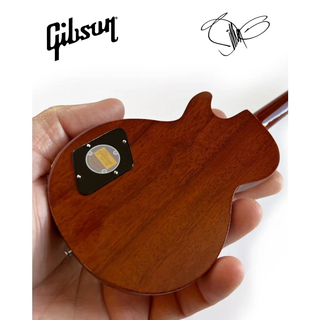 Billy F Gibbons officially licensed Axe Heaven gold top mini guitar with Les Paul pickguard