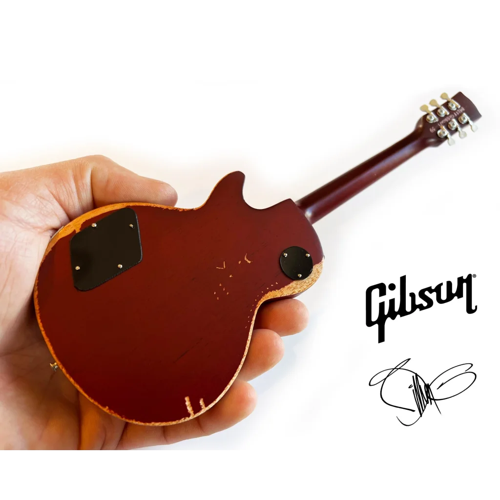 Officially licensed Billy F Gibbons Axe Heaven mini Gibson Les Paul in cherry sunburst