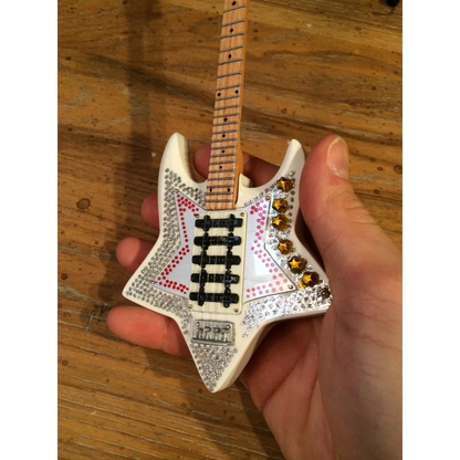 Officially licensed Bootsy Collins space bass miniature guitar with star body